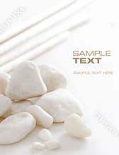 White stones
