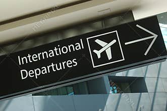Departure sign