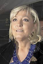 Marine Le Pen Arrives at the 2015 Time 100 Gala