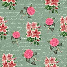 Old decorative floral pattern background