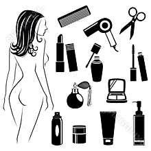 Beauty salon objects