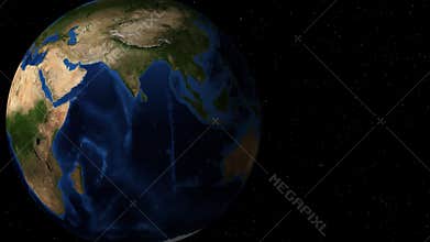 Rotating Earth Zoom onto Africa