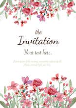 Wedding invitation card