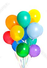 Party Balloons on white