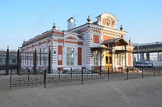 The building of the Imperial pavilion at the railway station in Nizhny Novgorod