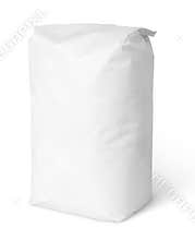 White blank paper bag package of flour