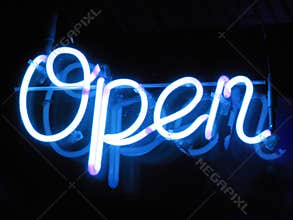 Neon open sign