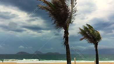 Stormy Weather Ipanema Beach Rio de Janeiro Brazil