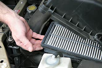 Dirty Car Air Filter