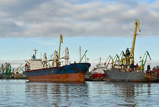 Cargo port Klaipeda Lithuania