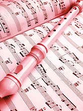 Flute and music score