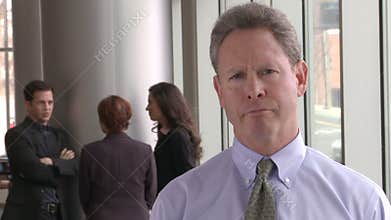 Businessman with frustrated look