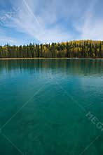 Stunning water color and clarity at Boya Lake Provincial Park, BC