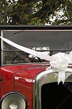 Just Married Old Vintage Wedding Car