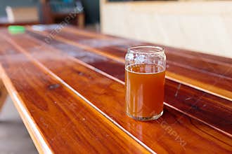 IPA Glass on Wood Table