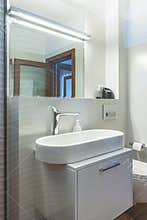 Modern house interior bathroom