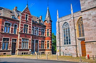 Saint Martin Collegiate church in Liege, Belgium, Benelux, HDR