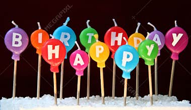 Happy birthday candles