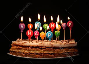 Happy birthday candles