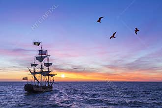 Antique Pirate Ship