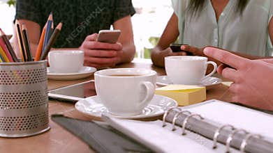 Casual business team having a meeting