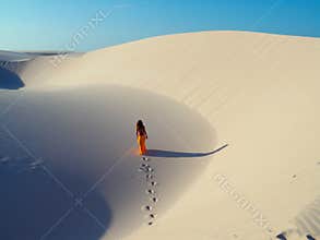 Girl in dune