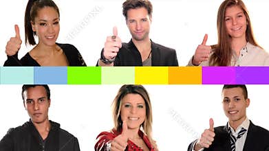 Young people for peace conceptual collage