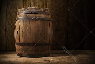 Background of barrel alcohol vinery wood