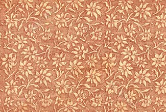 Used floral vintage wallpaper in rouge
