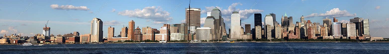 Downtown New York City Skyline Late Afternoon in 2008