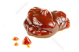 Lubricating Grease Isolated on White Background