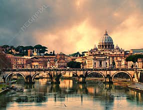 Sunset in Rome