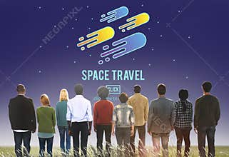 Space Travel Astronomy Exploration Concept