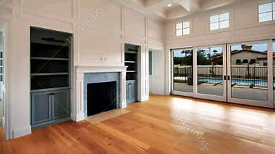 New Modern Home Construction Living Area