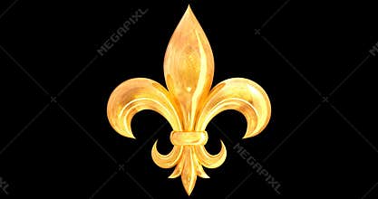 Fleur-de-lis animated element