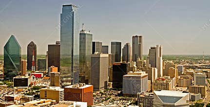 Dallas Texas skyline panorama