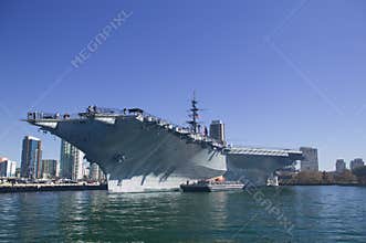 Aircraft Carrier Docked