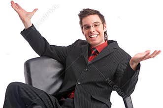 successful deal happy person powerful manager