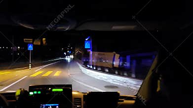 Ambulance night run footage