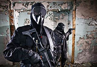 The two armed soldiers