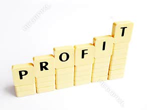 Increase in profit abstract concept