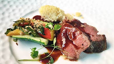 Raw steak