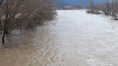 River burst its banks
