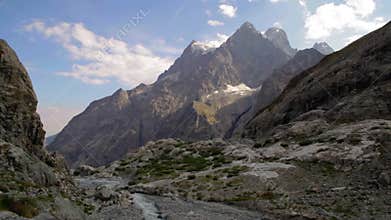 Mountain peaks in French Alps, Ecrins