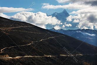 The road of altiplano