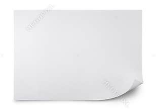 Blank sheet of paper