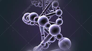 DNA chain genetics concept