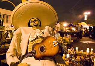 Day of the dead musician dead