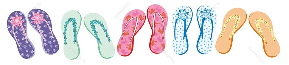 Summer flip flop collection