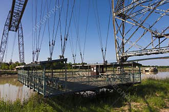 Transporter bridge crossing the Charente, Rochefort